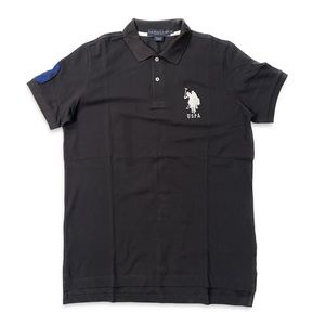 U.S. POLO ASSN. Black Polo. Men’s Size M